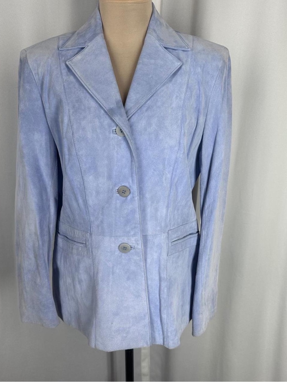 Liz Claiborne 100% Suede Women’s Blazer Size Medium Petite